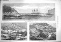 Original Old Antique Print 1871 Ship Wreck Megaera Encampment Officers Stor 19th