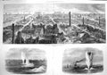 Antique Old Print 1871 Ruins Chicago Lake Chatham Siege Operations Medway 19th