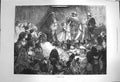 Original Old Antique Print 1872 Domestic Drama Performance Theatre Scene 19th