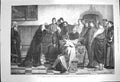 Original Old Antique Print 1872 Mary Burgundy Sheriffs Ghent Pardon Councillors
