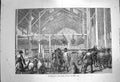 Original Old Antique Print 1872 Foreign Cattle Market Deptford Central Shed