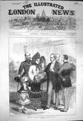 Original Old Antique Print 1872 Sketches Bank England Million Money Victorian