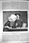 Original Old Antique Print 1872 Mouse-Trap Children Pierre Antigna Victorian