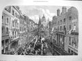 Old Antique Print 1872 Thanksgiving Day Procession Ludgate-Hill London 19th