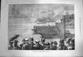 Old Antique Print 1872 Oxford Cambridge Boat Race Snow Sport River Thames 19th