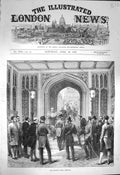 Original Old Antique Print 1872 Speaker'S Levee House Commons 19th