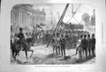 Old Antique Print 1872 Dublin Lord Mayo Custom-House Quay Funeral Ireland 19th
