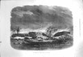Original Old Antique Print 1872 Hurricane Madras Ship Wreck Beach Fine Art 19th