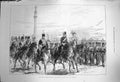 Antique Print *3663 1872 Prince Wales Reviewing Norfolk Artillery Yarmouth