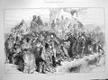 Original Old Antique Print 1872 Sketch International Boat Race Sport Swan 19th