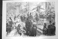 Old Antique Print 1872 Evening Fete Royal Botanic Society Gardens Regents 19th