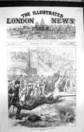 Original Old Antique Print 1872 Rifle Shooting Guns Sport Queen Prize Wimbledon