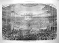 Original Old Antique Print 1872 National Temperance Festival Crystal Palace 0