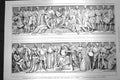 Old Antique Print 1872 Sculpture Prince Consort Memorial Poet Musicians 19th