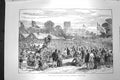 Original Old Antique Print 1872 Festivities Trentham Hall Marquis Stafford 19th