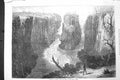 Old Antique Print 1872 View Africa Tarn Bend Lower Zambesi River Fine Art 19th