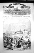Old Antique Print 1872 Landslip Savoy Mouth Mont Cenis Tunnel Mountains 19th