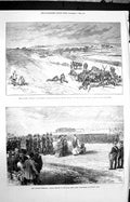 Original Old Antique Print 1872 Siers Witchampton Cranborne Camp Blandford 19th