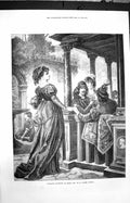 Original Old Antique Print 1872 Autumn Campaign Siers March Beacon Amesbury