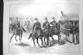 Original Old Antique Print 1872 Berlin Emperors TempelhSiers Horses Victorian