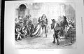 Original Old Antique Print 1872 Scene Charles I Lyceum Theatre 19th