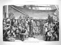 Old Antique Print 1872 Steerage North German Lloyd Atlantic Steam Ship 19th