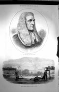 Original Old Antique Print 1872 New Judge Denman Railway Bridge Floods Ceylon