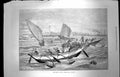 Original Old Antique Print 1872 Voyage China Ceylon Boats Galle Natives 19th