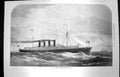 Original Old Antique Print 1872 Mr. S. J. Mackie'S Channel Passage Steamer Ship