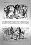 Old Antique Print 1873 Loss Northfleet Ship Dungeness Murillo Gibraltar 19th