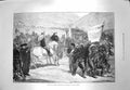 Original Old Antique Print 1873 Carlist Volunteers Catalonia Don Alfonso War
