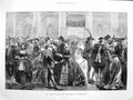 Original Old Antique Print 1873 Fancy Dress Ball Lady Mayoress Mansion House