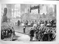 Original Old Antique Print 1873 Opening Vienna Exhibition Royalty Siers 19th