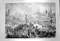 Original Old Antique Print 1873 Prince Princess Wales Bolton Townhall England