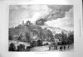Original Old Antique Print 1873 Burning Alexandra Palace Fire F 19th