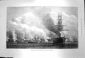 Original Old Antique Print 1873 Iron-Clad Squadron Ships Shah Dover Roads 19th