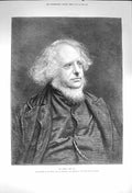 Original Old Antique Print 1873 Portrait Mr. Henry Cole Science Art Victorian