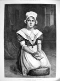 Original Old Antique Print 1873 Young Girl Praying Holyoake Fine Art 0 Victorian