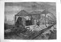 Original Old Antique Print 1873 Railway Accident Wigan Train Bishop Church Tyne