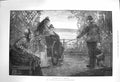 Original Old Antique Print 1873 Invalid Wheelchair Policeman Dog Fine Art 19th