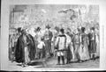 Original Old Antique Print 1873 Vienna Exhibition Looking Model Jerusalem 19th