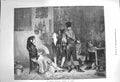 Original Old Antique Print 1873 Le Fripier Espagnol Spanish Lady Men Fine Art