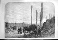 Original Old Antique Print 1873 France Grape Gatherers Wine Fine Art Victorian