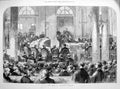 Original Old Antique Print 1873 Court Trail Marshal Bazaine Men 19th