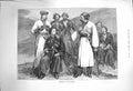 Original Old Antique Print 1873 Immeritians Caucasus Natives Mountains Fine Art