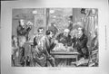Original Old Antique Print 1873 White Beer Room Berlin Germany Men D Victorian
