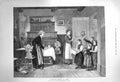 Original Old Antique Print 1873 Grandmothers Birthday Children Flowers 19th