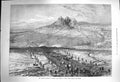 Original Old Antique Print 1873 Russian Expedition Khiva Siers Crossing 19th