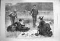 Original Old Antique Print 1873 Tita Wager Franziska Charley Man Ladies Picnic