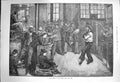 Original Old Antique Print 1873 After Dinner Sailors Home East End London 19th